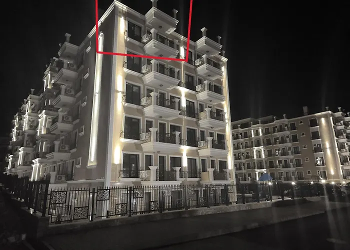 Neues Luxus-apartment Mit Meerblick Und Balkon Апартаменти *